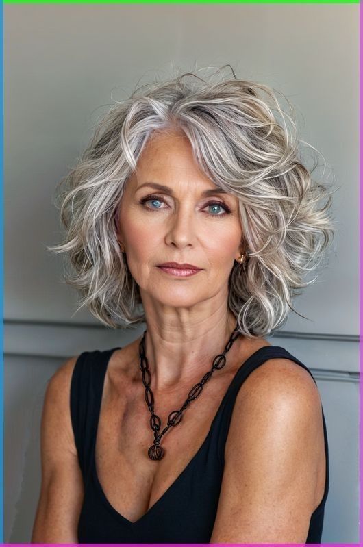 Pin by Hope Amador on hair in 2025 | Grey curly hair, Short hair ...