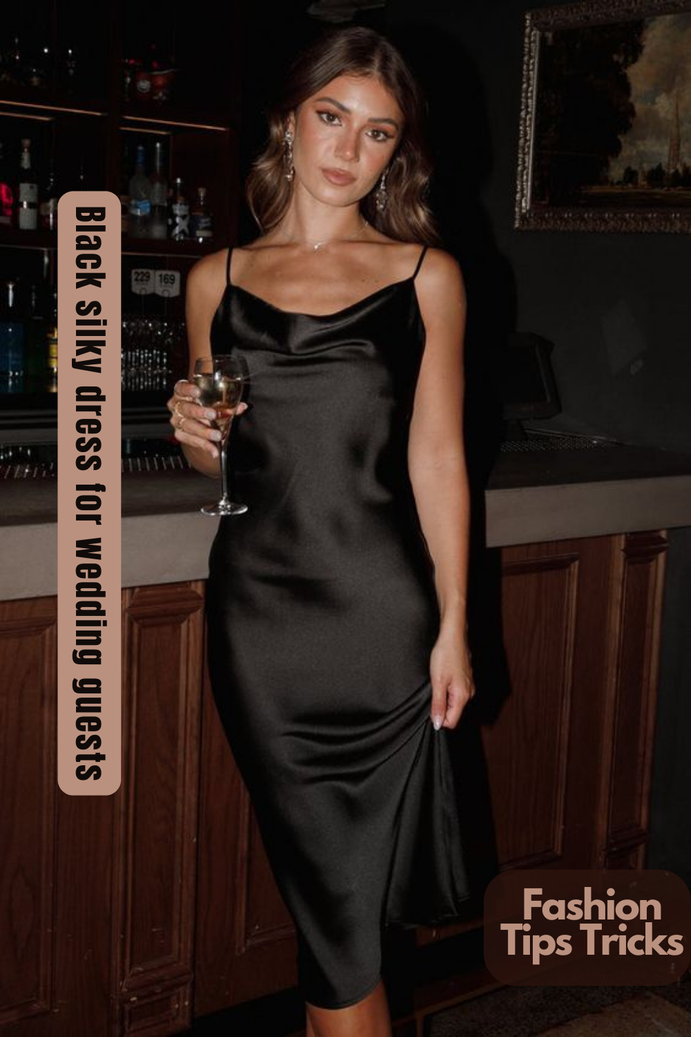 Black silky dress for wedding guests Black silky dress for wedding guests