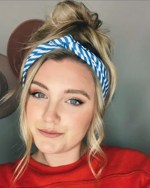 Blue Striped Bandana