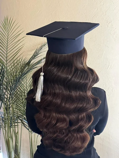 Vintage Waves Under Graduation Cap