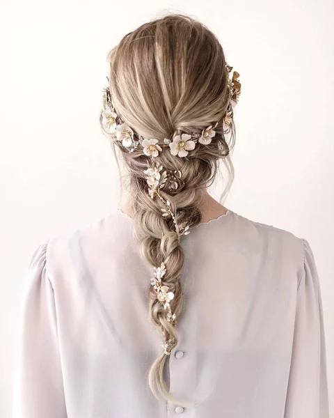 Braid with Gold Floral Vine