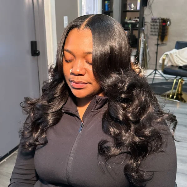 Middle Part Body Wave Sew-In