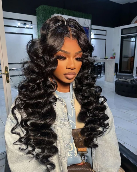 Long Loose Deep Wave Curls Sew-In