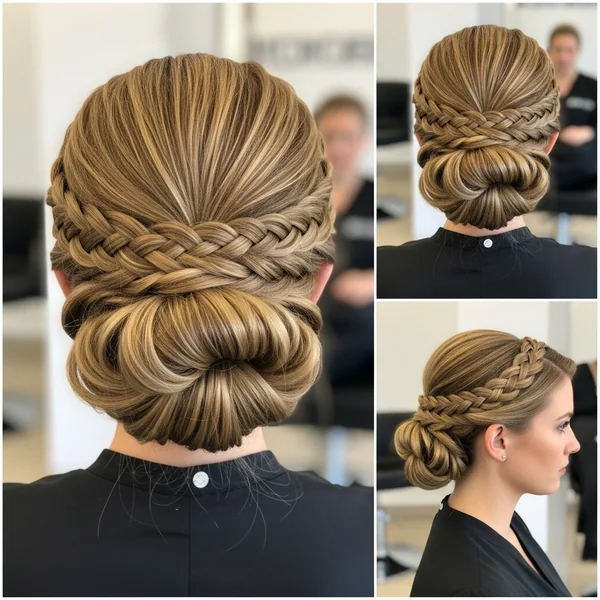 Braided Bun Wedding Hairstyles