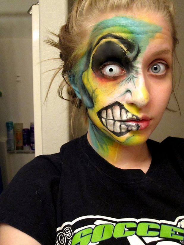 This is way too extreme, but I like the strong, colors and 2D method of getting