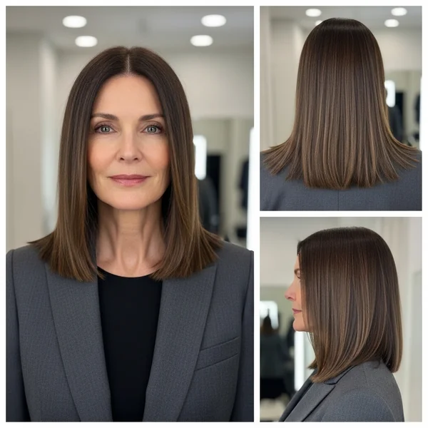 Straight Layered Bob