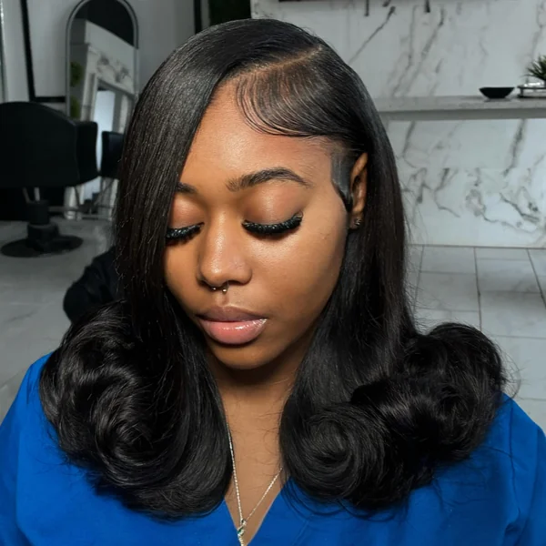 Shoulder Length Bob Quick Weave with Body Wave