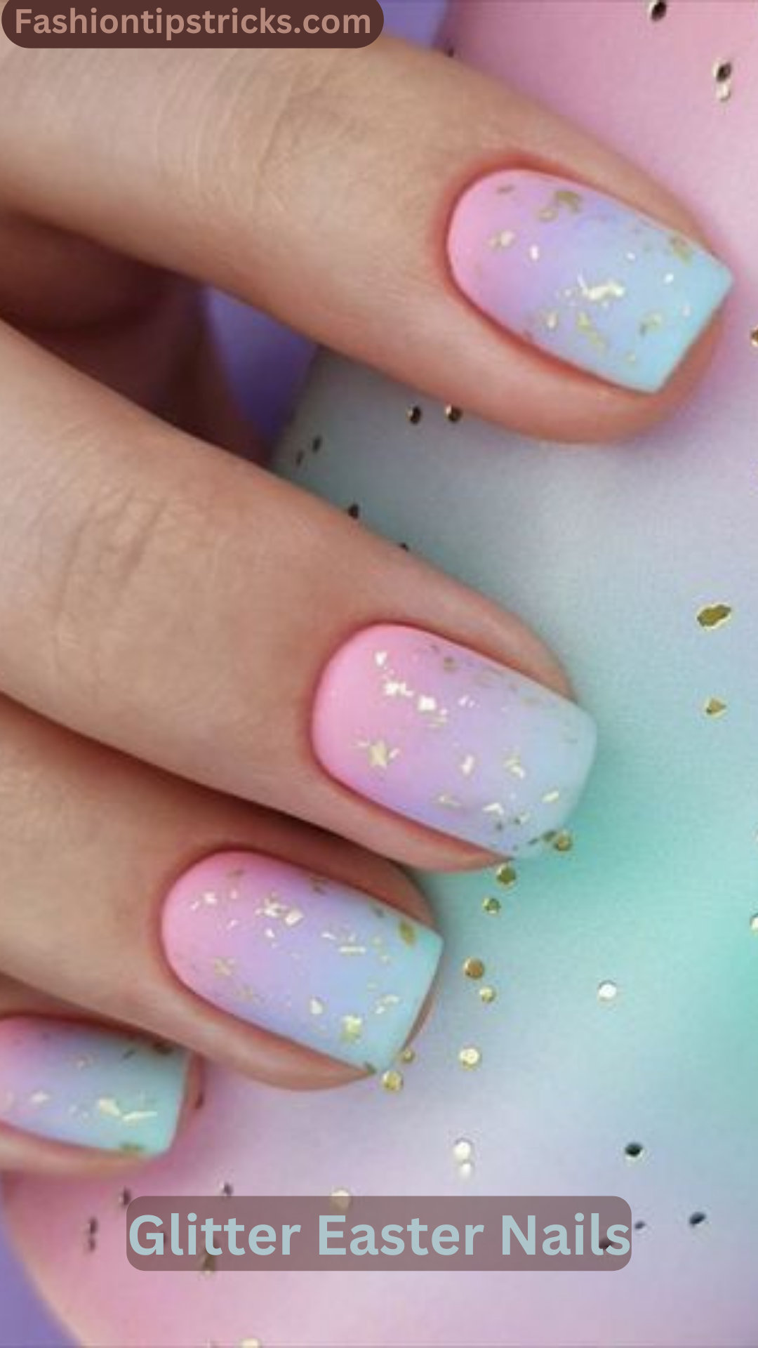 Glitter Easter Nails Glitter Easter Nails