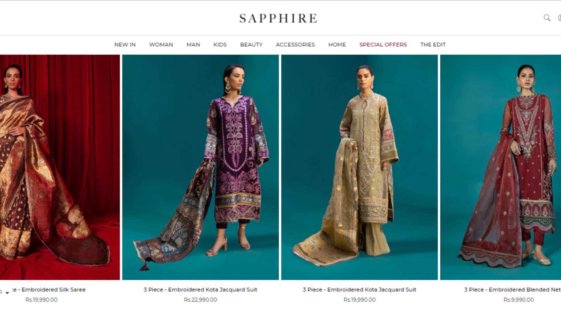 sapphire winter collection 2022 with price sapphire winter collection 2022 with price