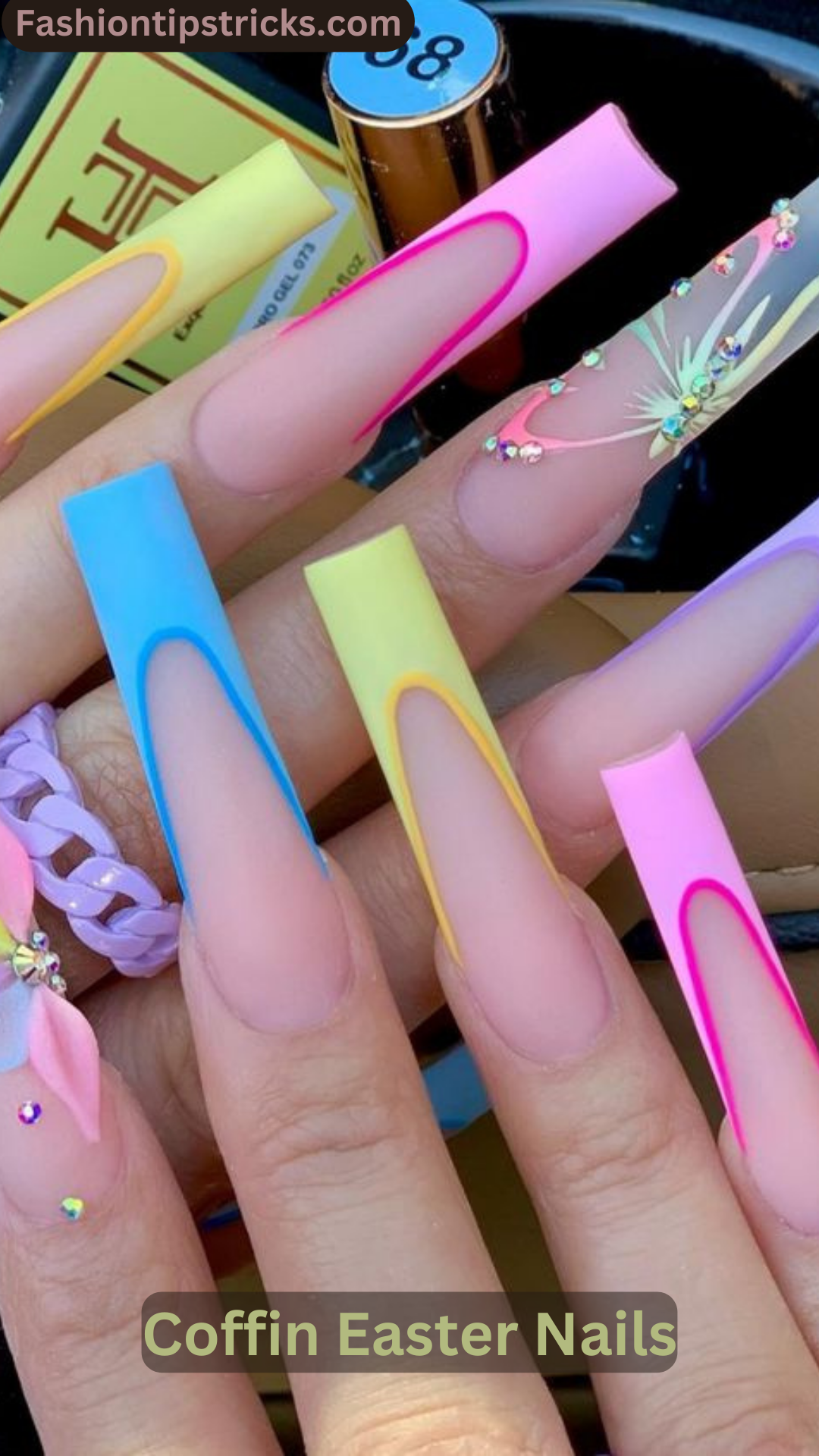 Coffin Easter Nails Coffin Easter Nails