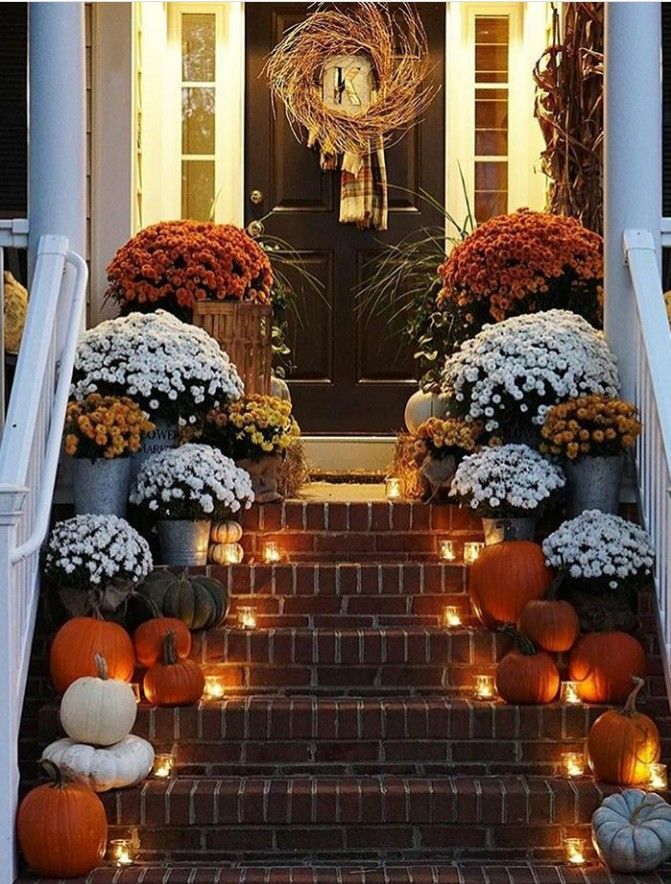 260 Fall Porches, Front and Back ideas | fall decor, fall porch, fall