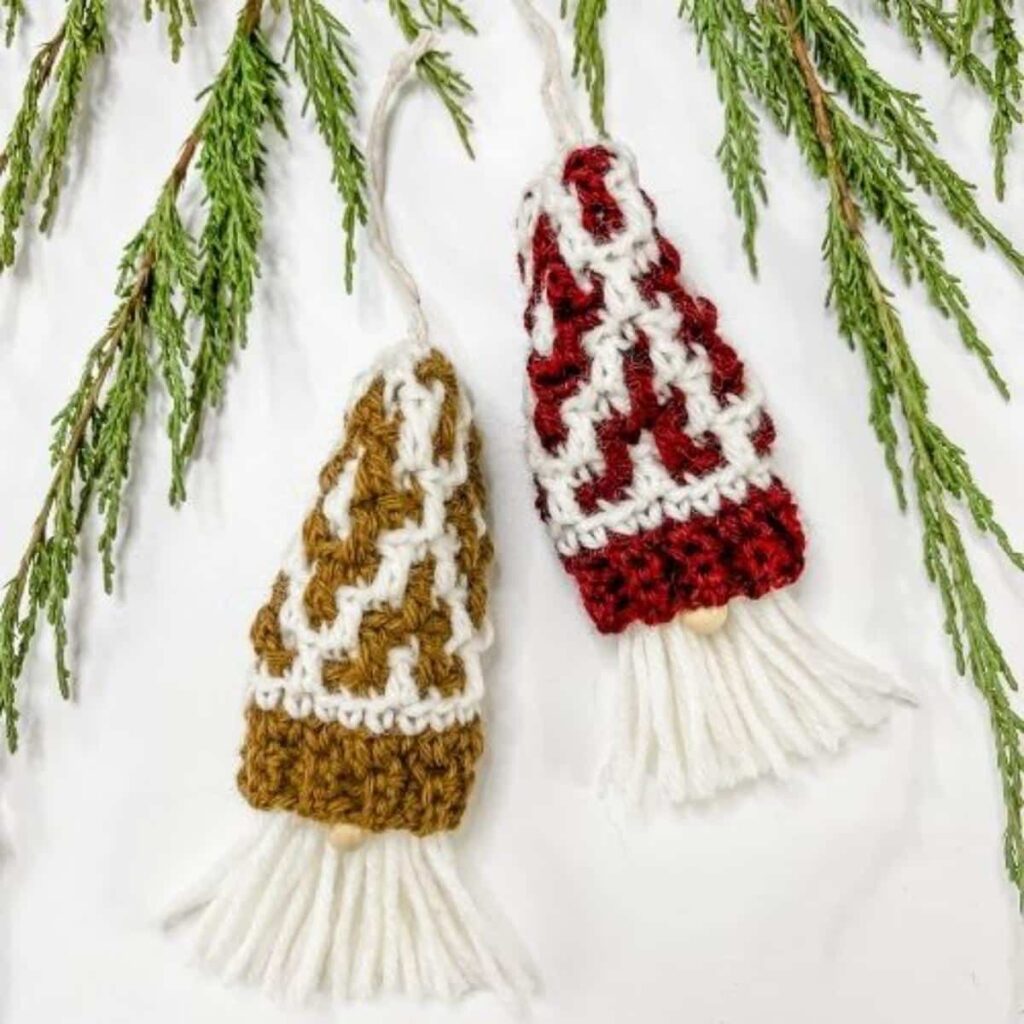 Mini Mosaic Gnome Crochet