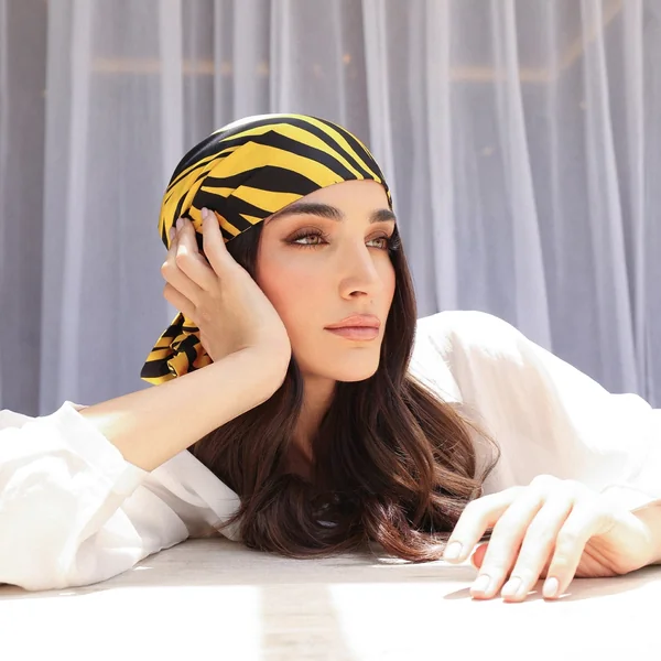 Yellow Tiger Stripe Bandana