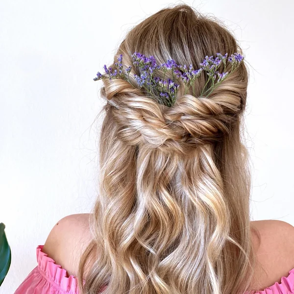 Twisted Crown with Wildflowers