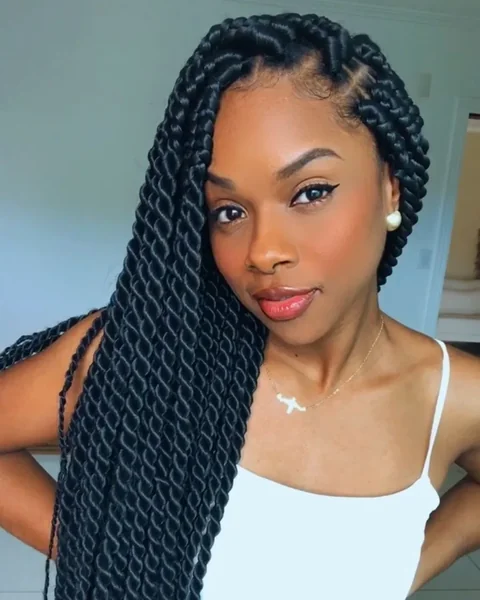 Jumbo Black Rope Twists