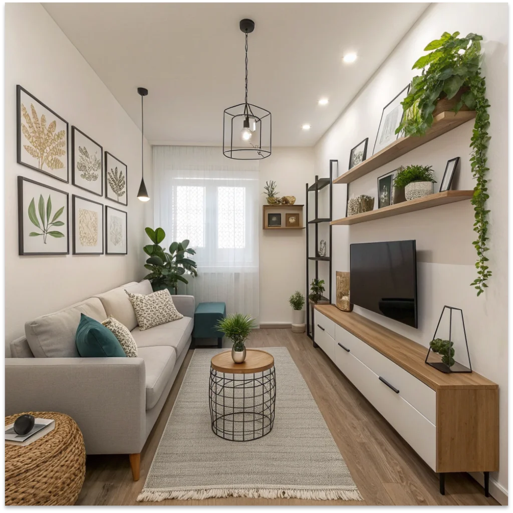 Narrow Living Room