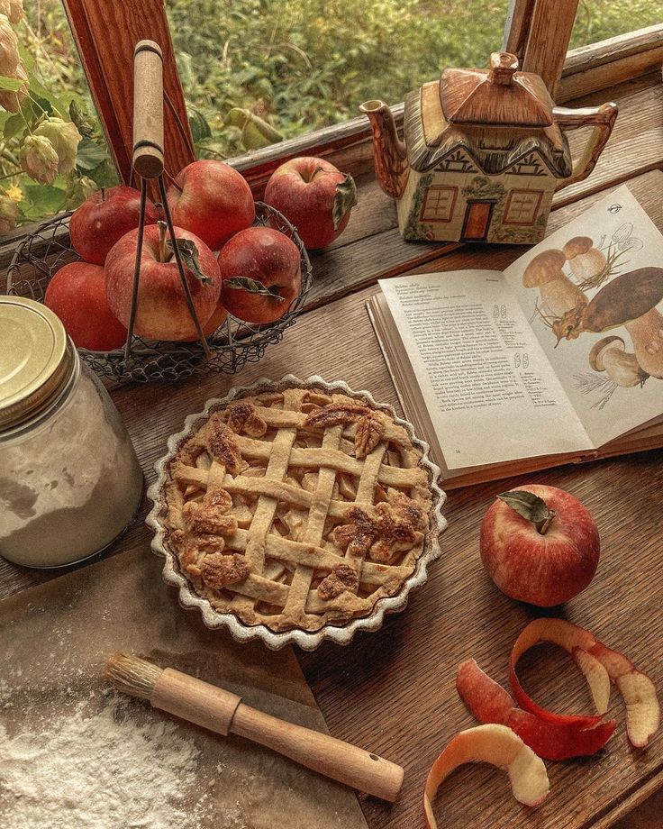 food apple pie fall autumn aesthetic cottagecore recipe cottage ...