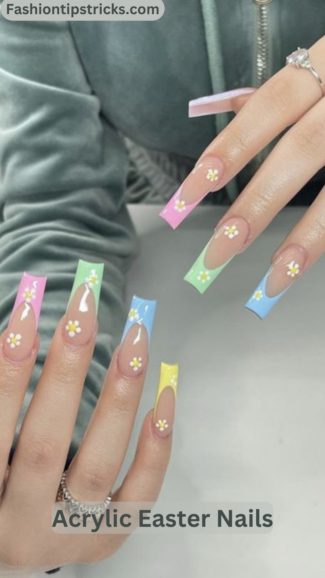 Acrylic Easter Nails Acrylic Easter Nails
