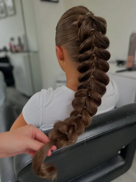 Pull-Through Braid Long Ponytail