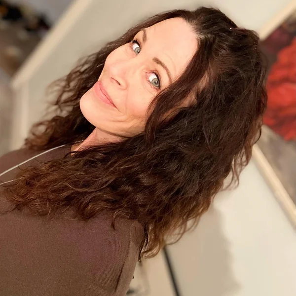 Long Dark Curly Hair for Women Over 50