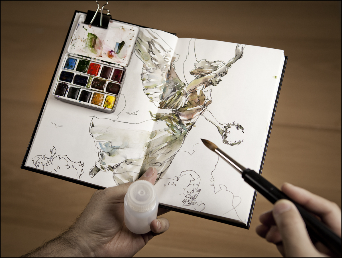 EASE Sketch Book, A5 Hard Cover Sketch Pad, Hard Bound, with thick ...