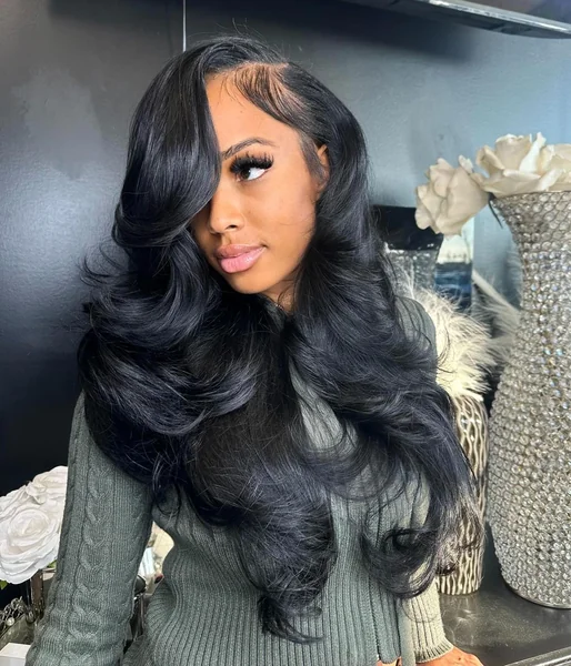 Side Part Body Wave Black Women Weave
