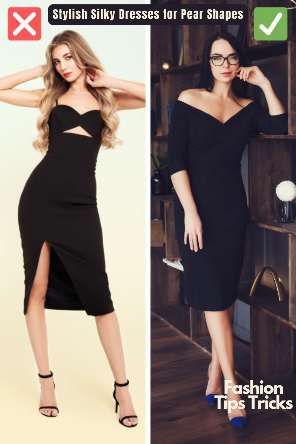 Stylish Silky Dresses for Pear Shapes Stylish Silky Dresses for Pear Shapes