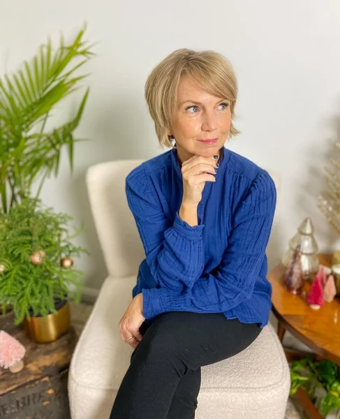 Short Blonde Layered Pixie Over 50