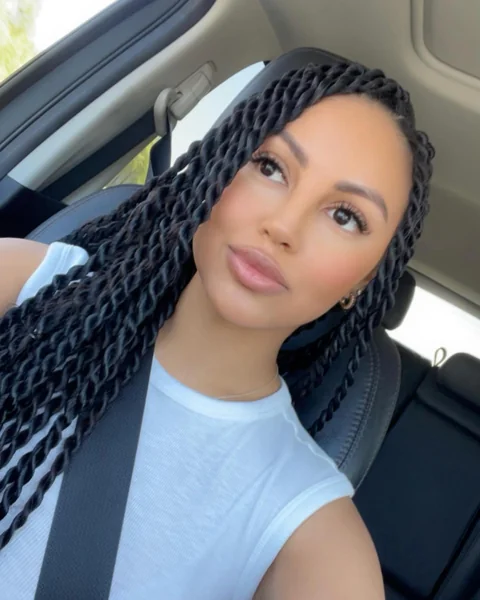Medium Black Senegalese Twists