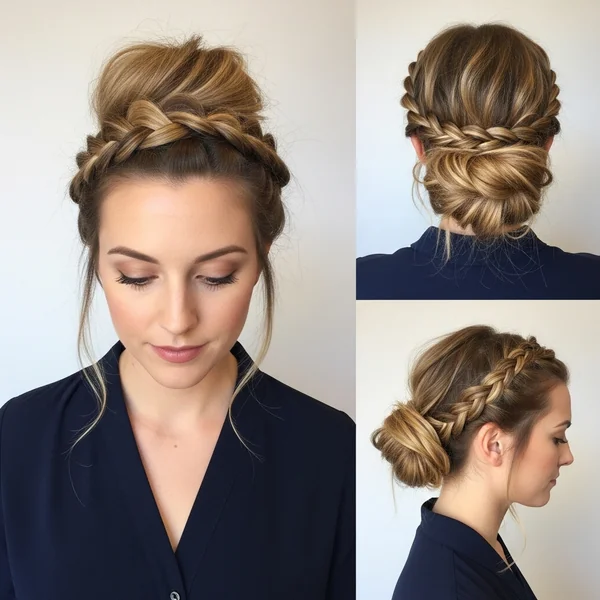 Braided Messy Bun Hairstyles
