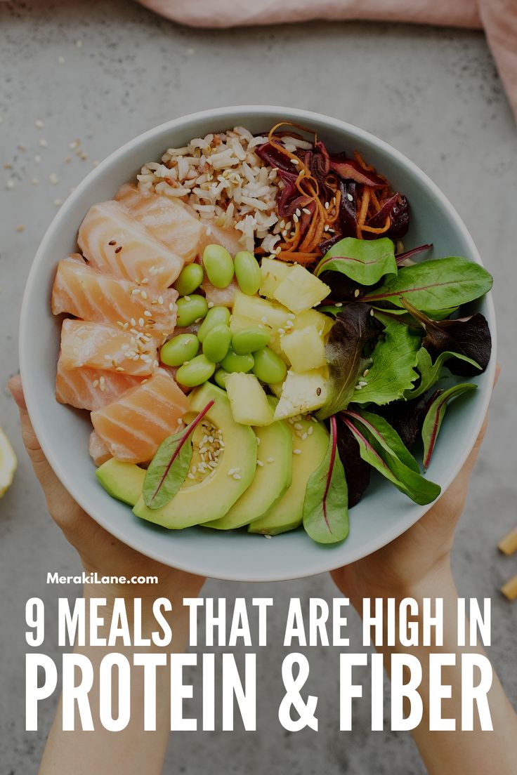 9 High Protein High Fiber Meals for Weight Loss & Satiety