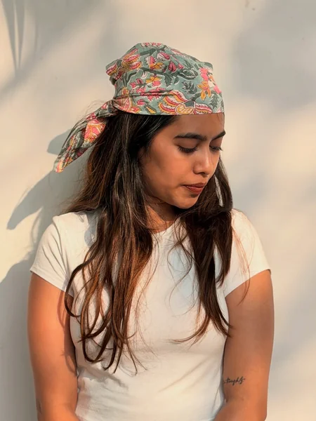 Green Floral Bandana