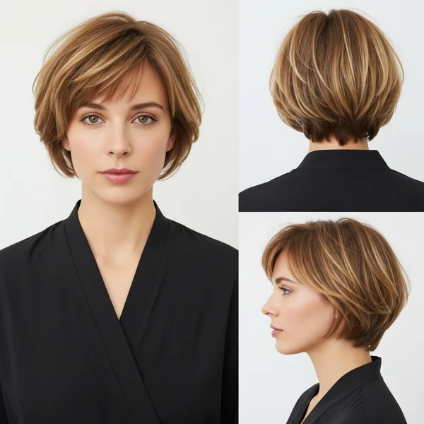 Short Hairstyle Women Summer