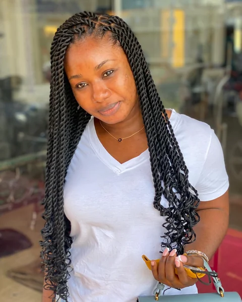 Long Senegalese Twist Braids