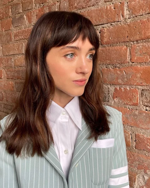 Professional Medium Cut with Wispy Fringe for Work