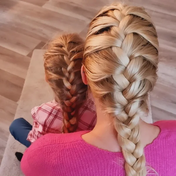 French Braid Duo for Game Day