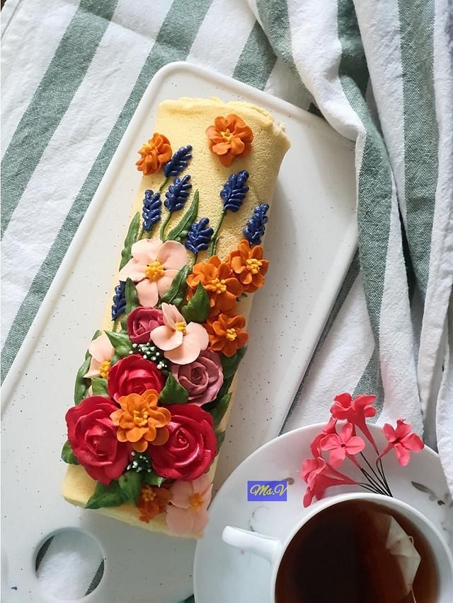Buttercream Swiss Roll
