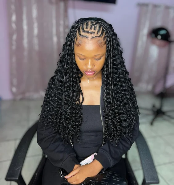Fulani-Inspired Quick Weave with Curly Weave