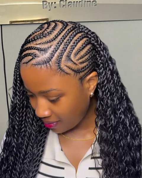 Classic Long Lemonade Braids with Wavy Ends