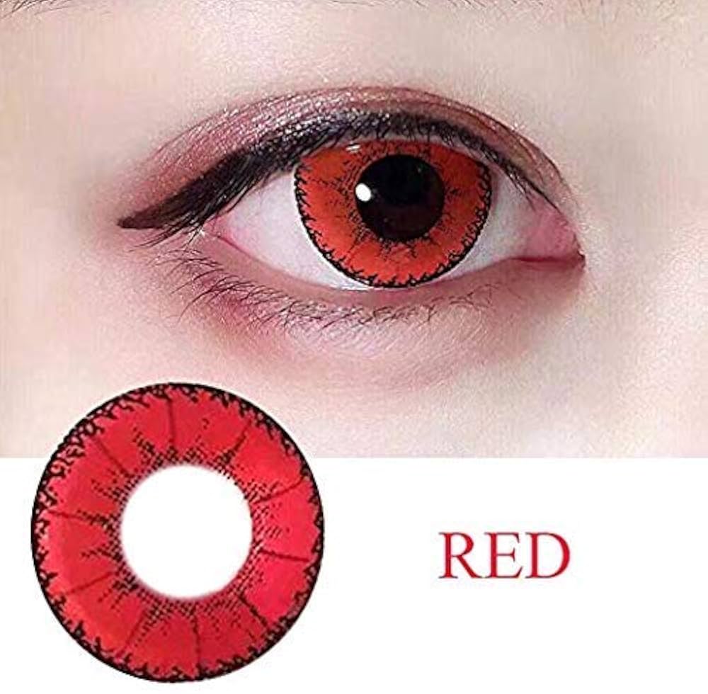 2PCS Fashion Cosmetic Contact Lenses Crazy Big Circle Eyes Makeup ...
