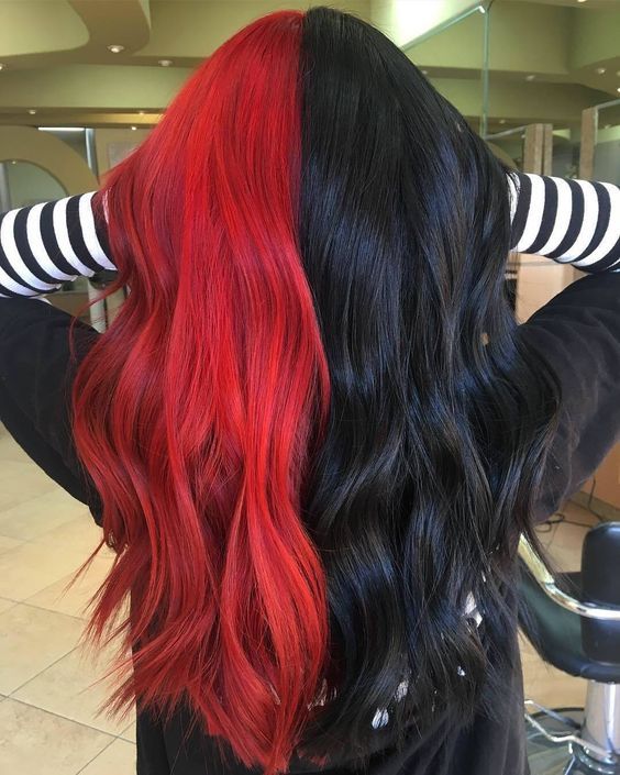 10 Popular Red And Black Hair Colour Combinations.html | Hair ...