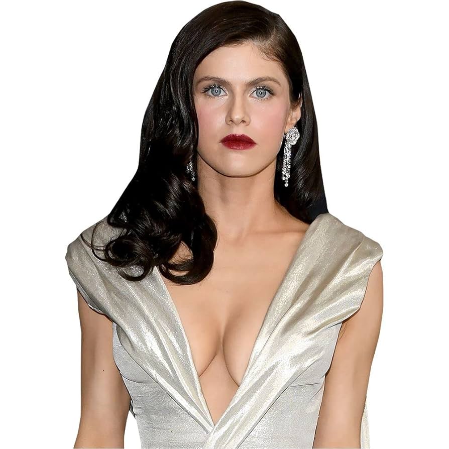 Alexandra Daddario (Silver) Half body Buddy Neckline : Amazon.de: Fashion