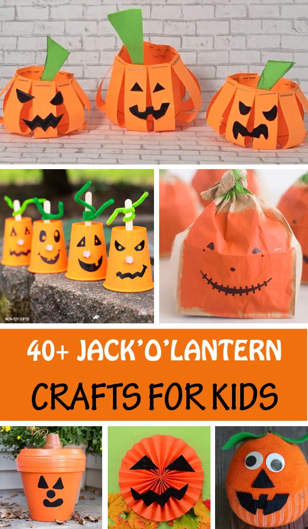 43 Jack'O'Lantern Crafts For Kids - Easy Halloween Crafts