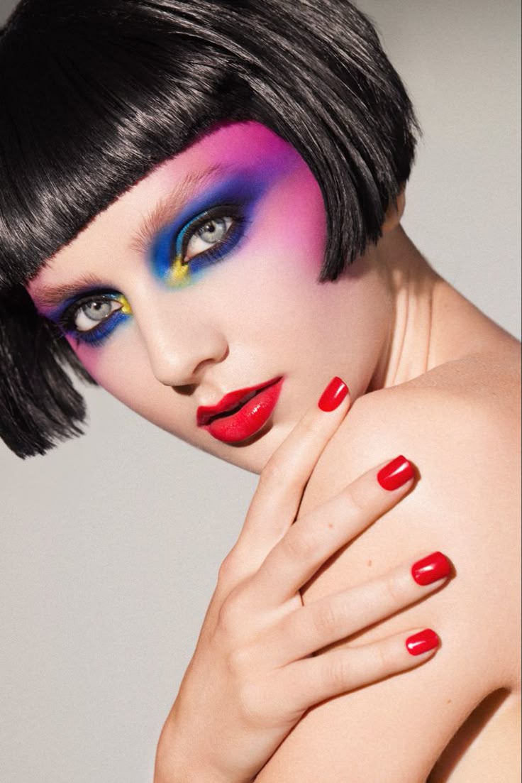 This contains: Creative Makeup Beauty makeup