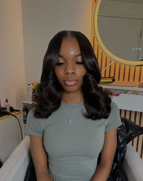 Shoulder Length Bob Quick Weave Black Women