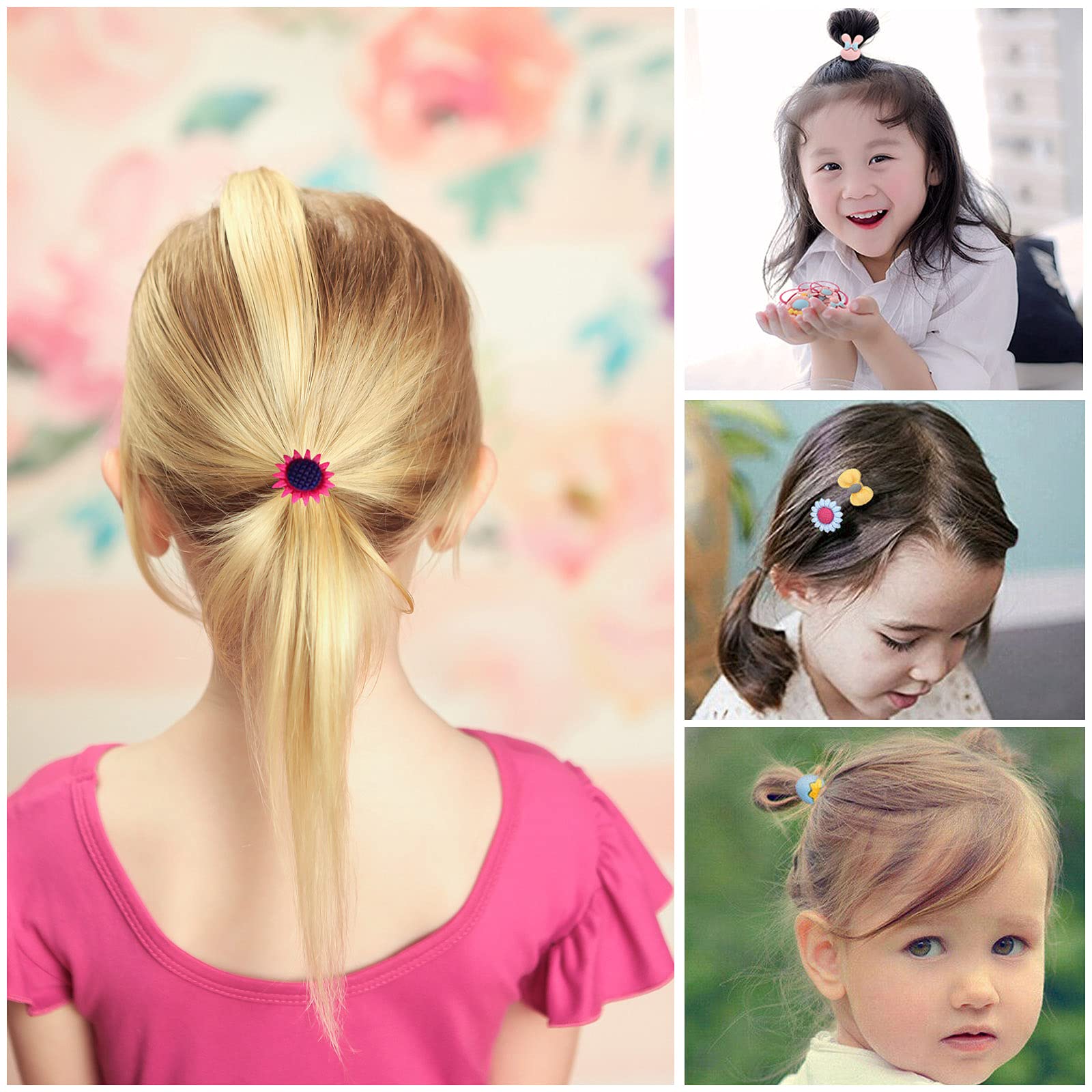 Baby Hair Ties for Toddler Girls - 100 Pcs Small Toddler Hair Ties Ponytail  Holders Baby Girl Hair Accessories for Infants Kids Hair Bands : ...