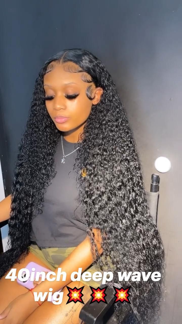 40inch deep wave wig💥💥💥 in 2022 | Loose waves hair, Hair life ...