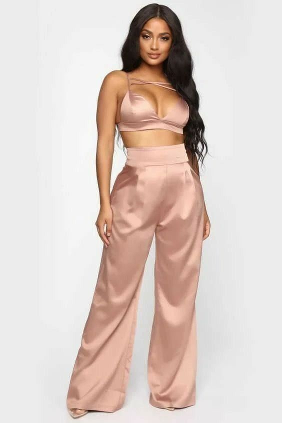 Satin dress pants for woman Satin dress pants for woman