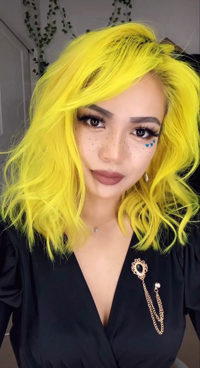 Neon Yellow Hair