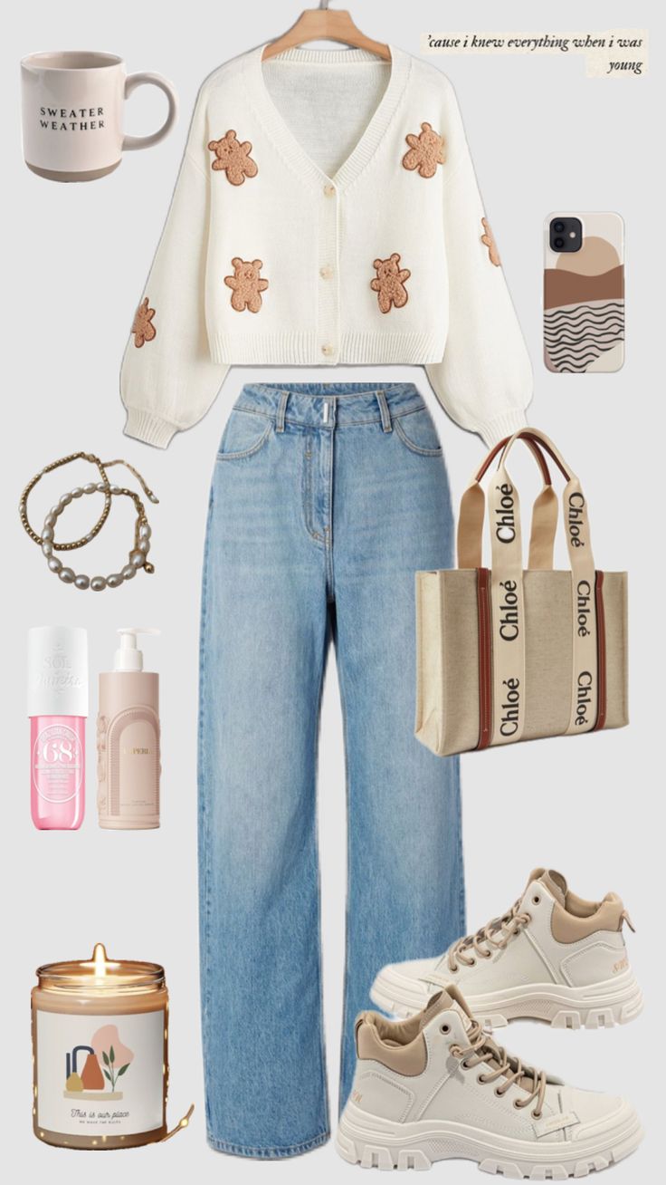 pinterest #aesthetic #cardigan #falloutfit #fall #autumn ...